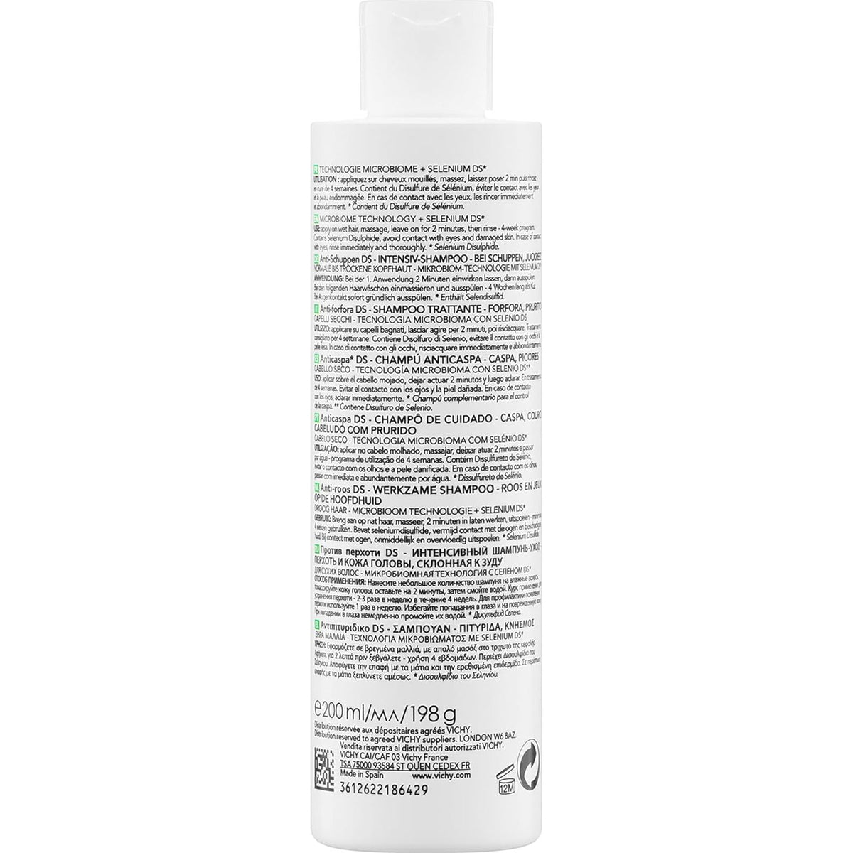 Dercos Anti-Dandruff DS Shampoo for Dry Hair 200ml
