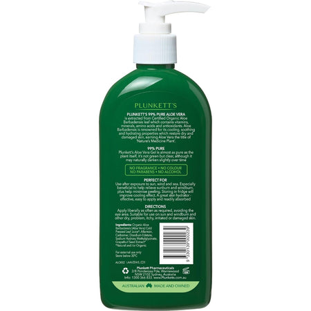 Plunketts 99% Pure Aloe Vera Gel 400ml