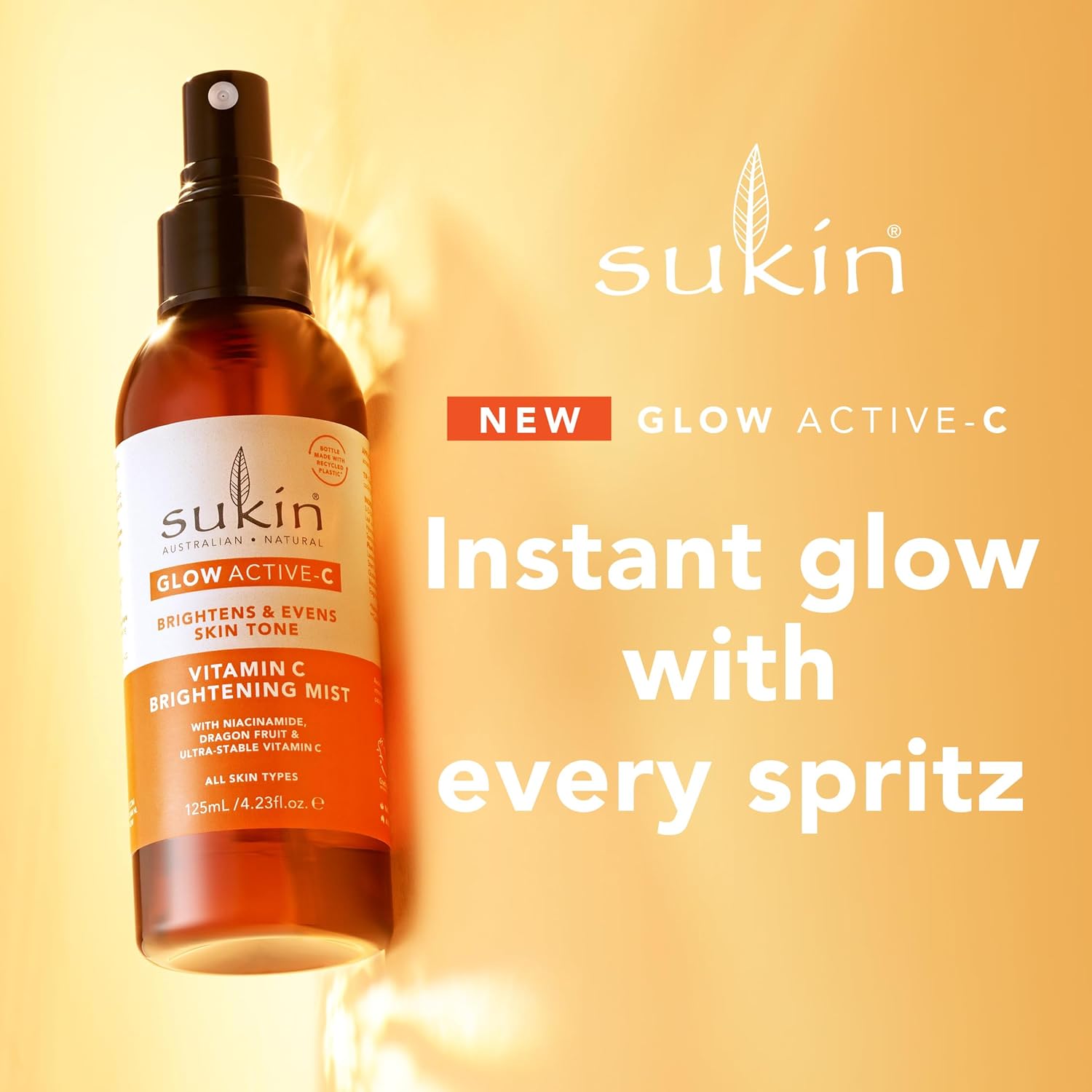 Sukin Glow Active-c Vitamin C Brightening Mist 125ml
