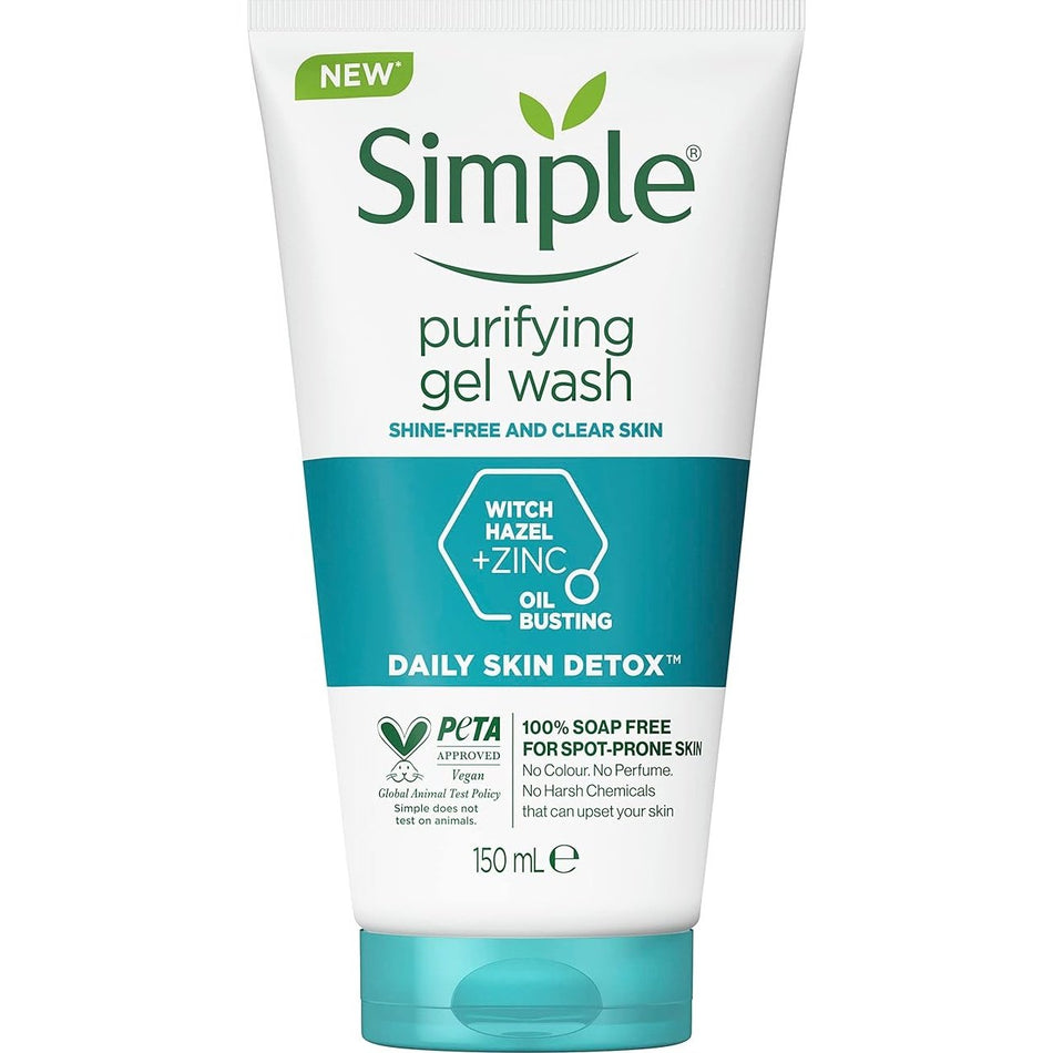 Simple Daily Skin Detox Purifying Facial Wash 150ML