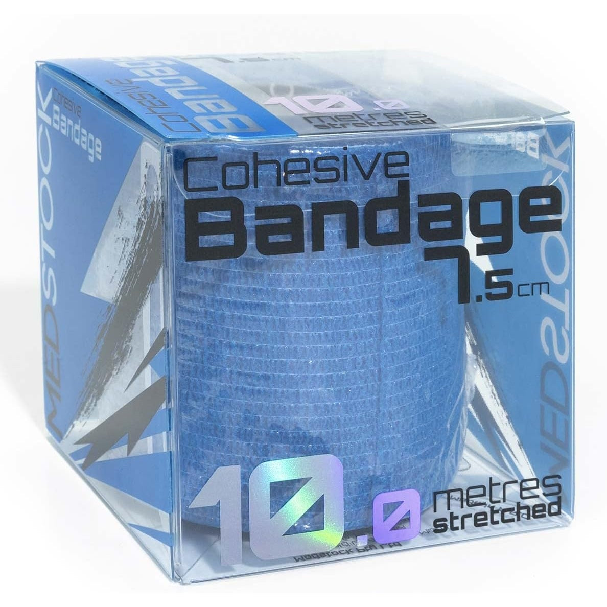 Medstock Cohesive Bandage Blue 7.5 cmx10M