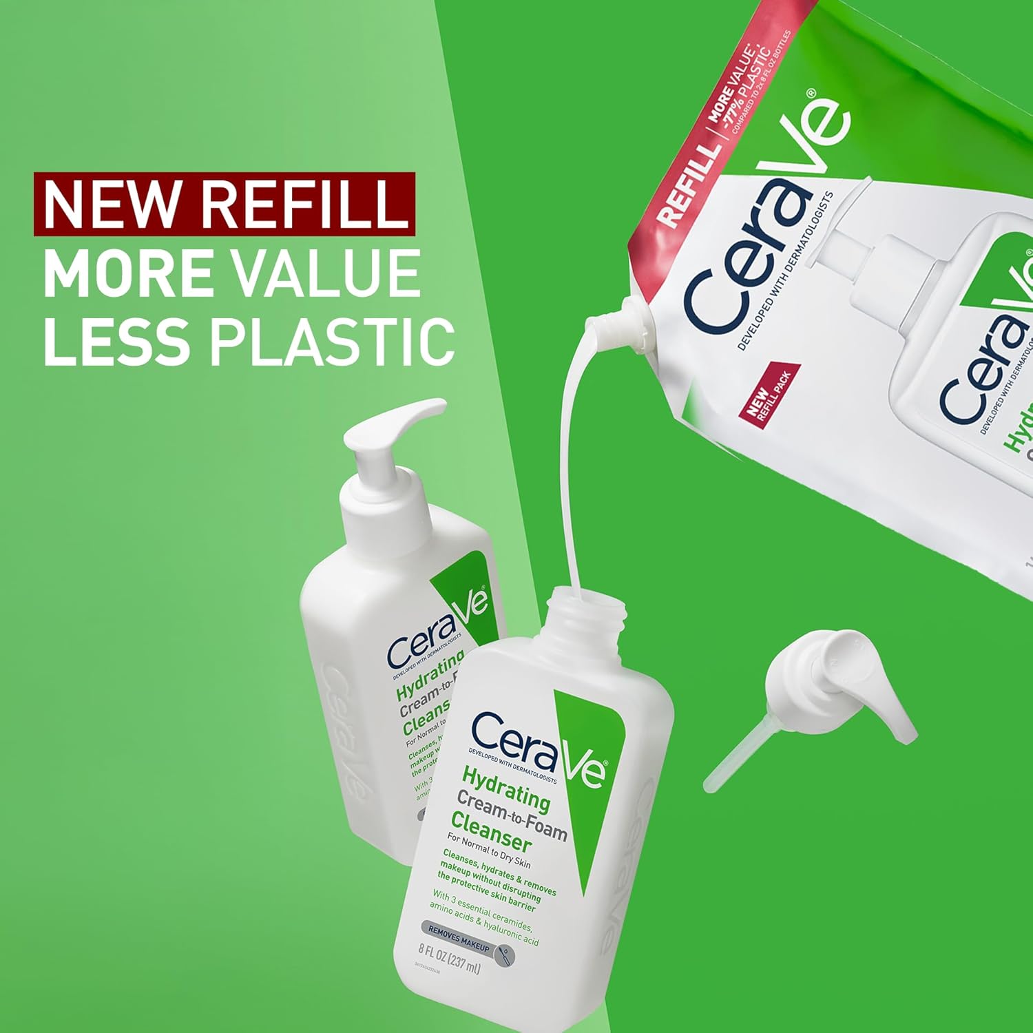 CeraVe Hydrating Cleanser Eco-Recharge Refill 473mL