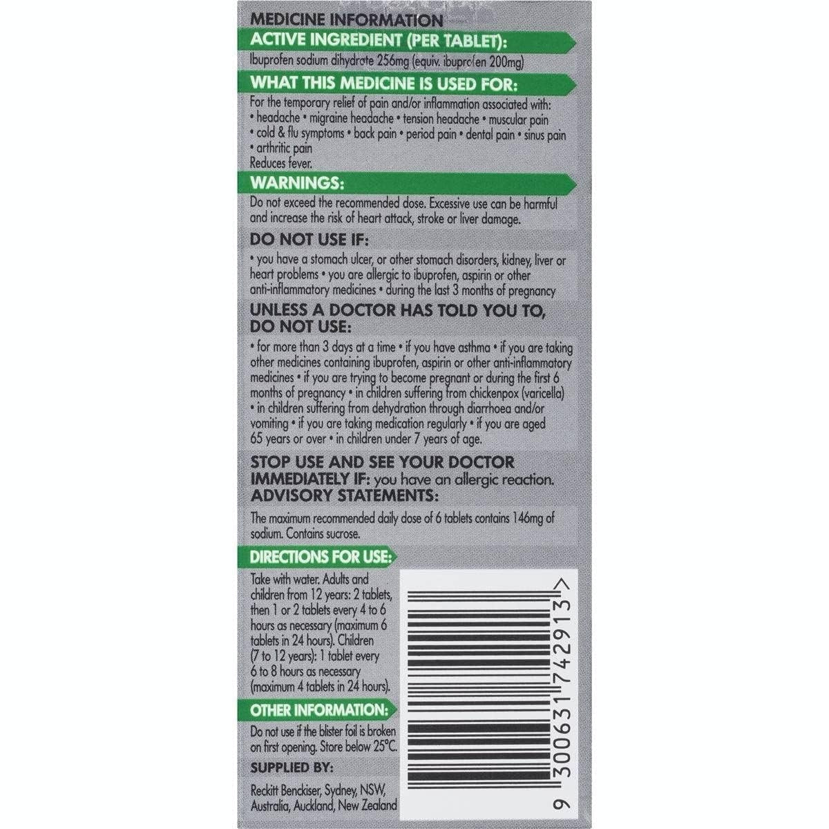 Nurofen Zavance Tab 12