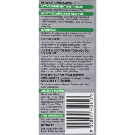 Nurofen Zavance Tab 12