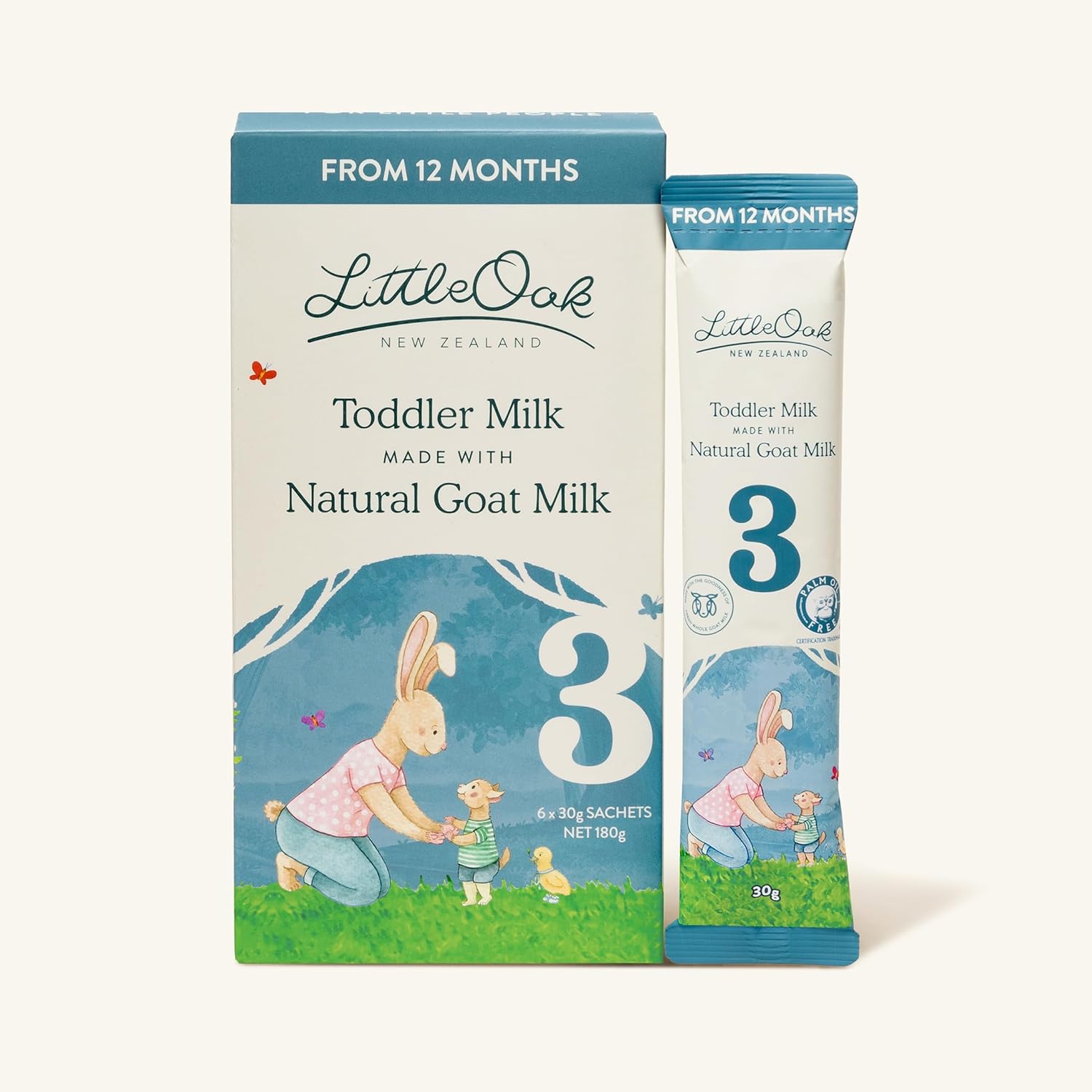 Littleoak Natural Goat Milk Toddler Milk 6 X 30g Sachets