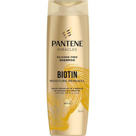 Pantene Miracles Biotin Moisture Renewal Silicone-free Shampoo 375ml