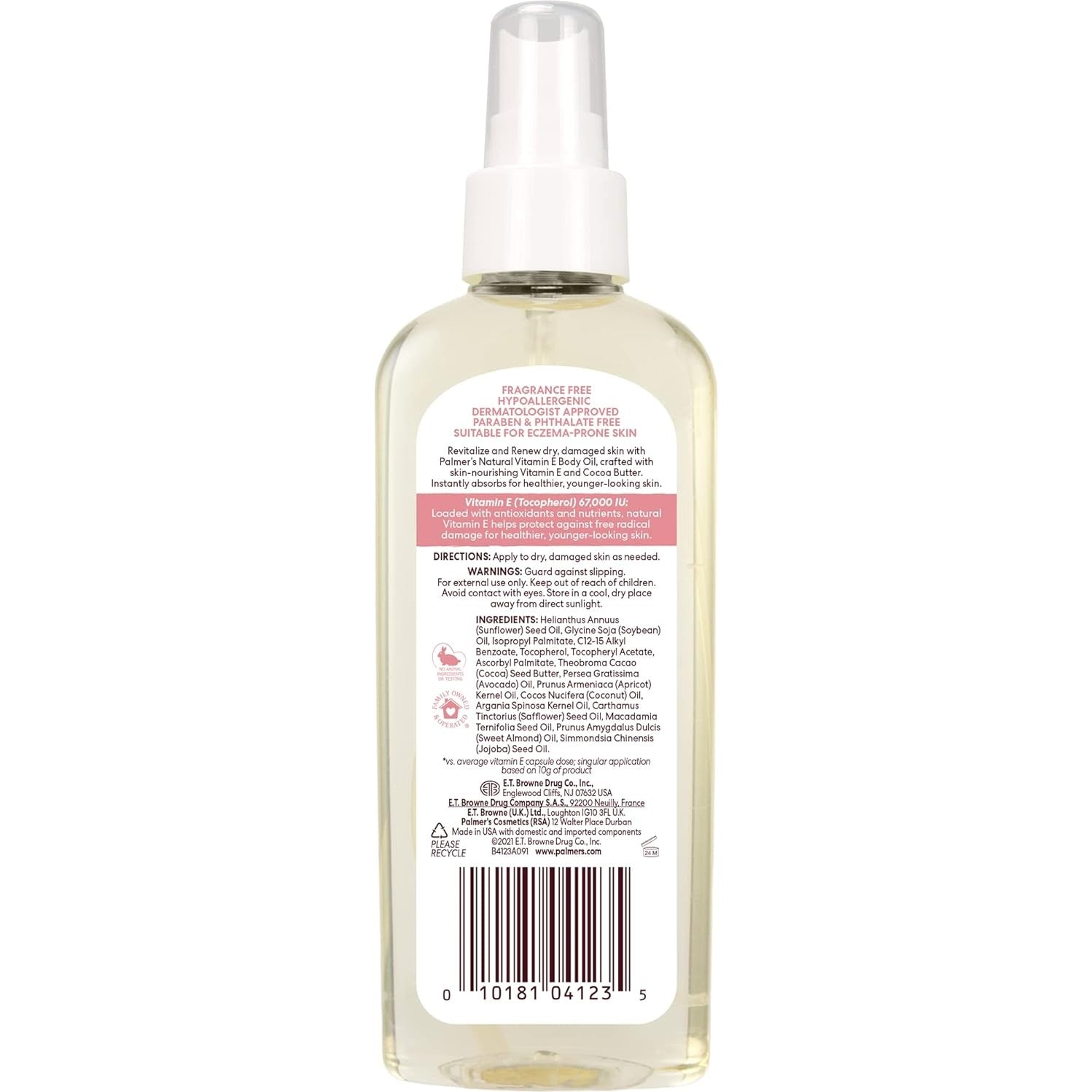 Palmers Nat Vit E Body Oil 150ml