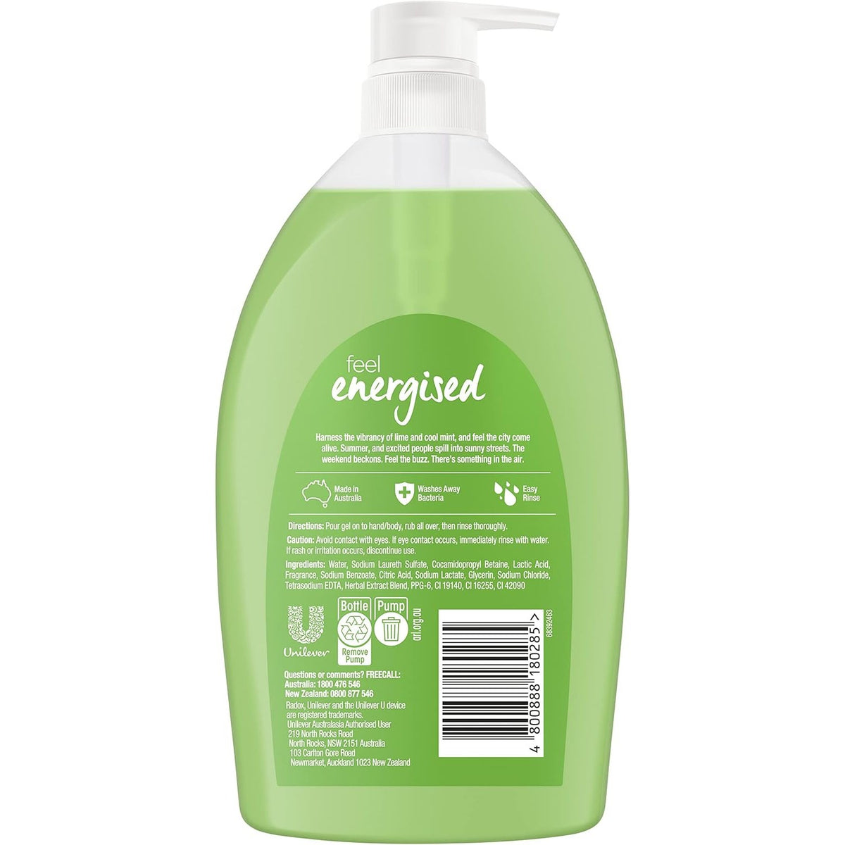 Radox Shower Gel Feel Energised 1 Litre