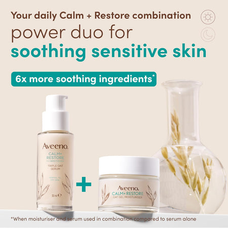 Aveeno Calm+restore Oat Gel Moisturiser 50ml
