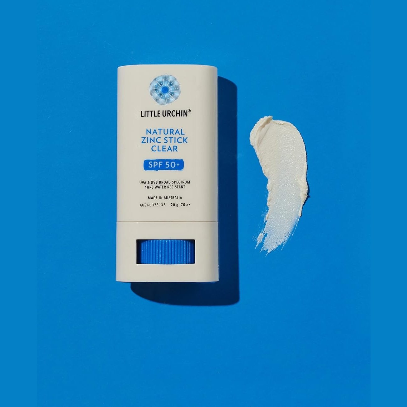 Little Urchin Natural Sunscreen Zinc Stick Clear SPF 50+ 20g