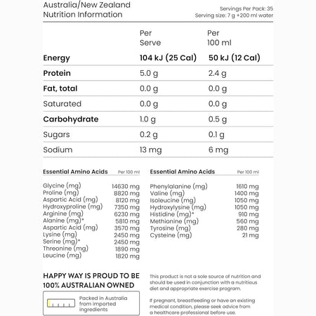 Happy Way Marine Collagen Powder Tropical 250g