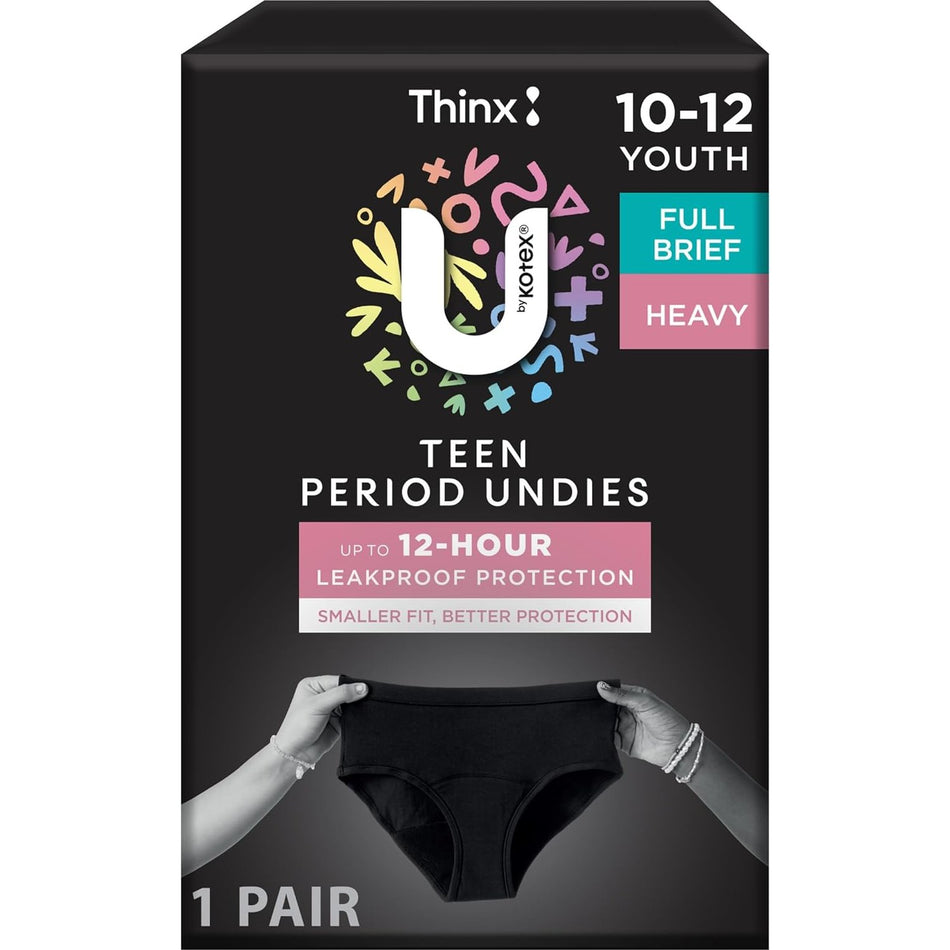 U by Kotex Brief Teen Size Y10-12