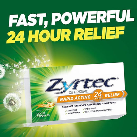 Zyrtec Rapid Acting Liquid Capsules 5 Capsules
