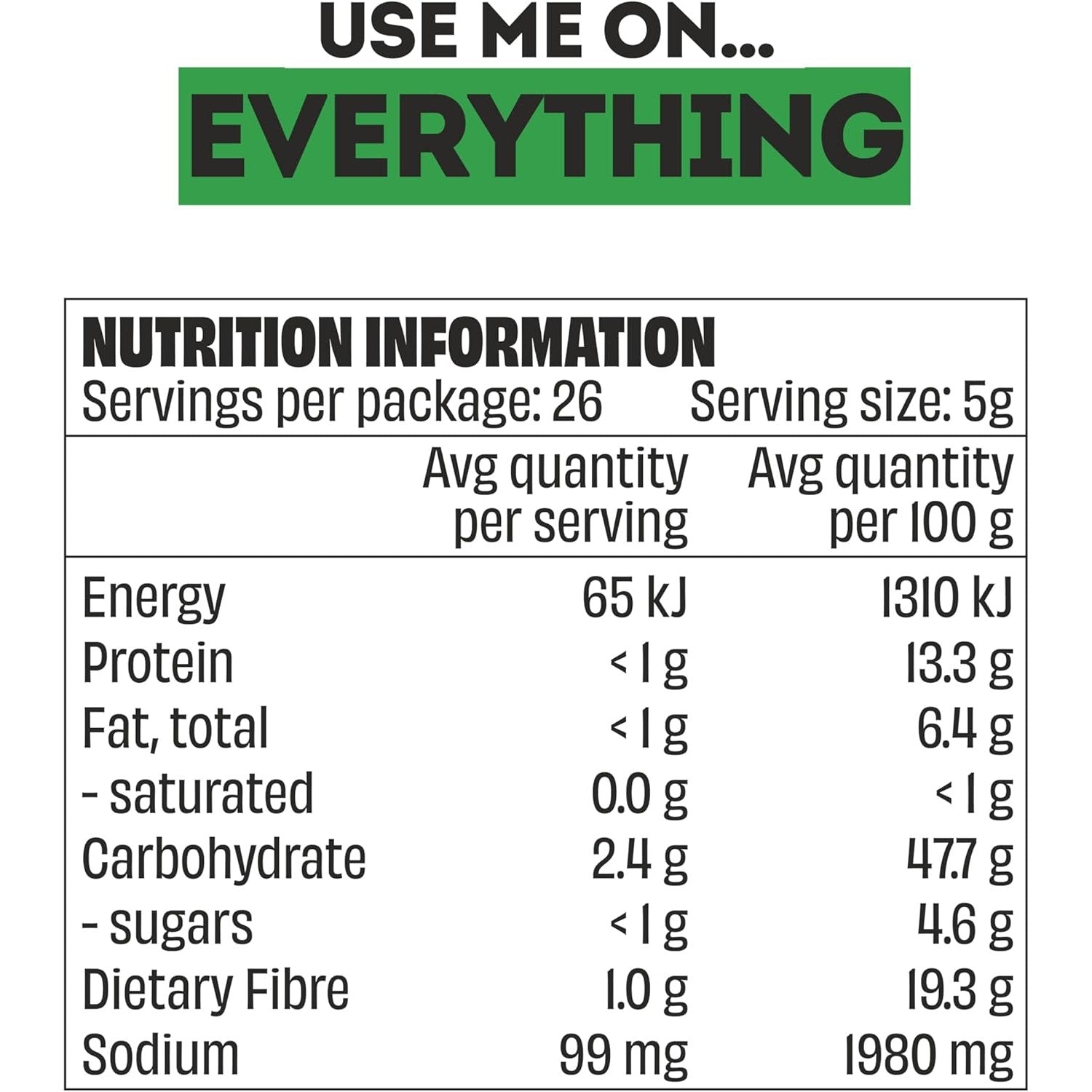 Mingle Use Me On Everything All Natural Seasoning 130g