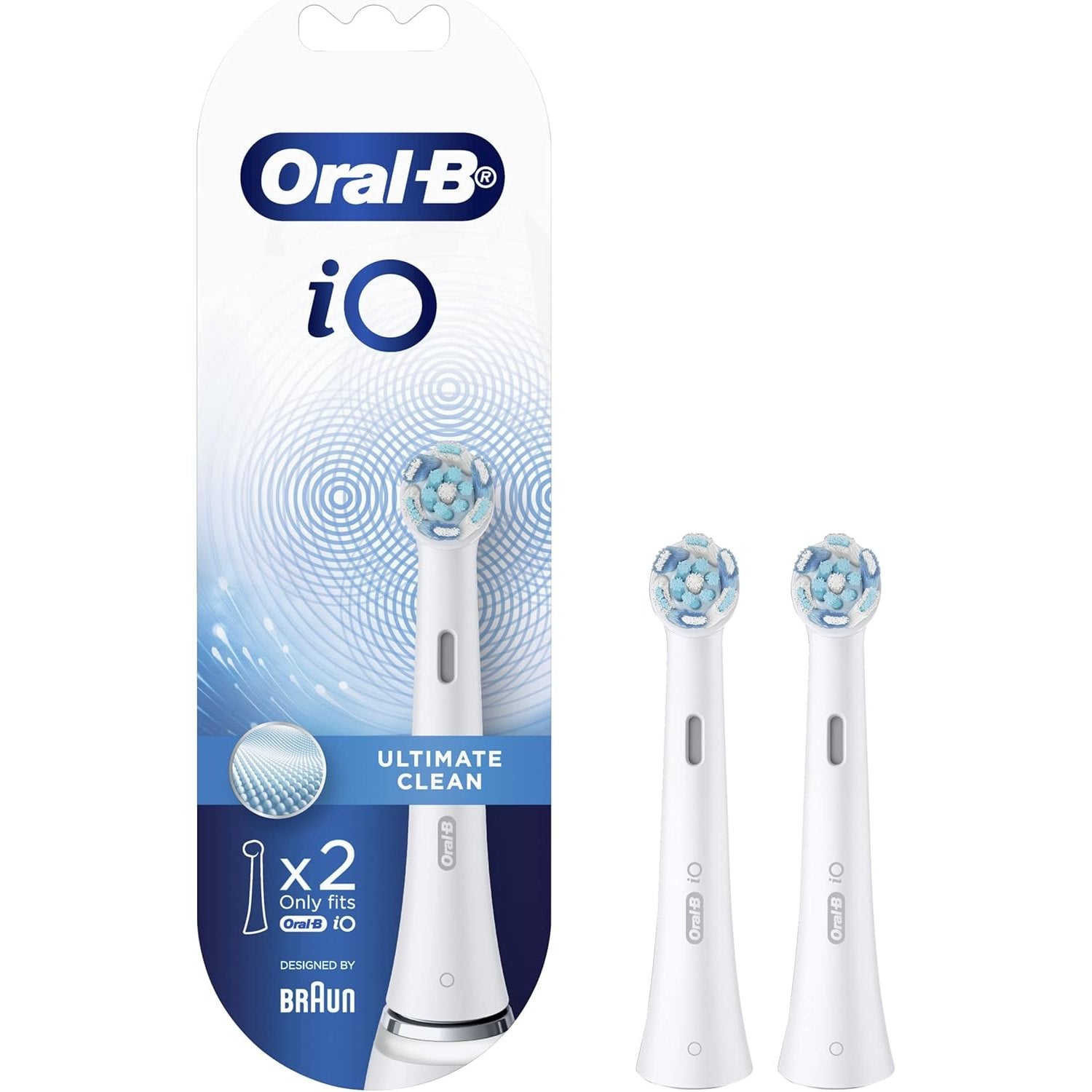 Oral B Power Toothbrush iO Advanced Clean Refills White 2 Pack