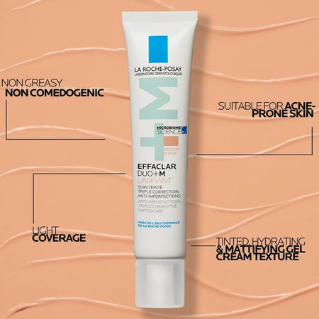 La Roche-Posay Effaclar Duo +M Unifiant Tinted Anti-Acne Moisturiser Medium 40mL