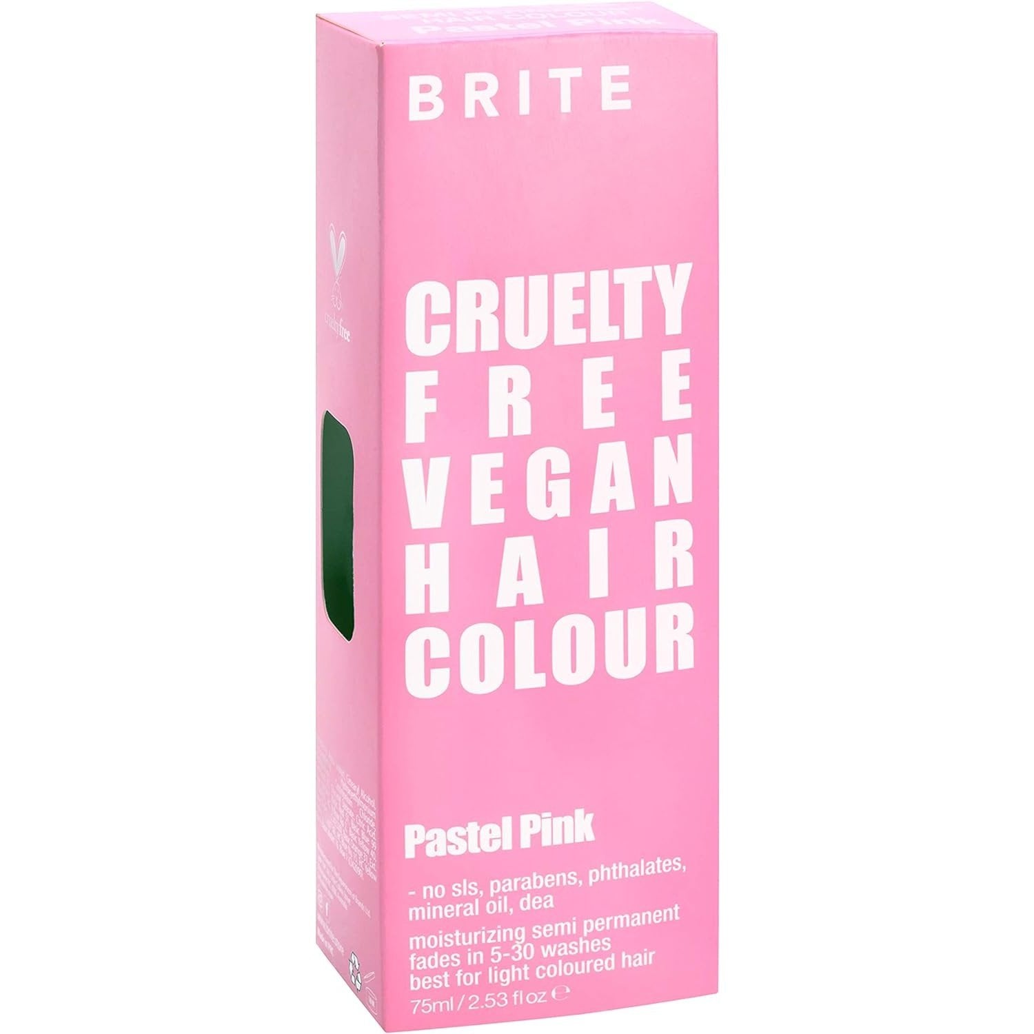 Brite Semi Permanent Hair Colour Colour Pastel Pink 75ml