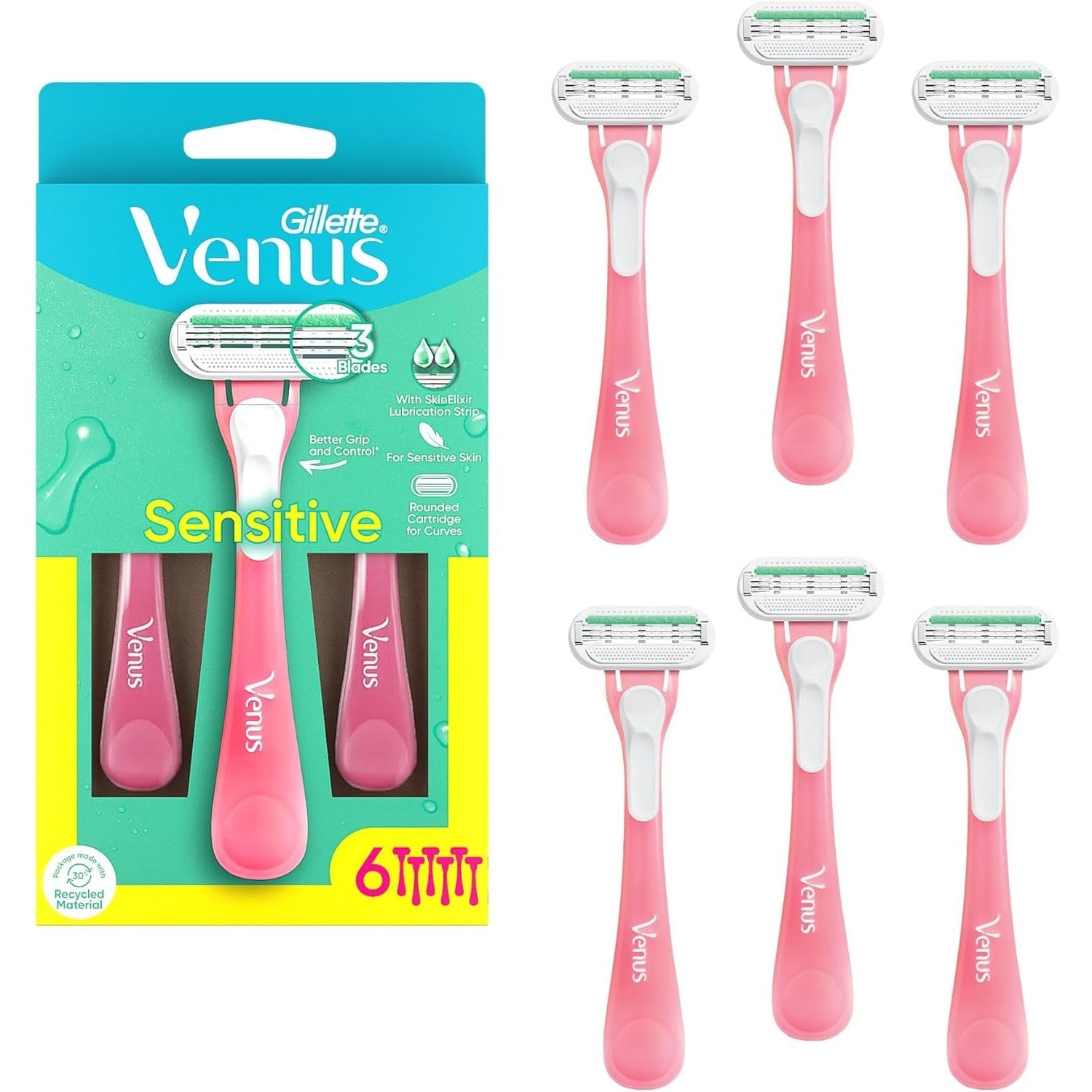Venus Disposables Sensitive 5+1pk