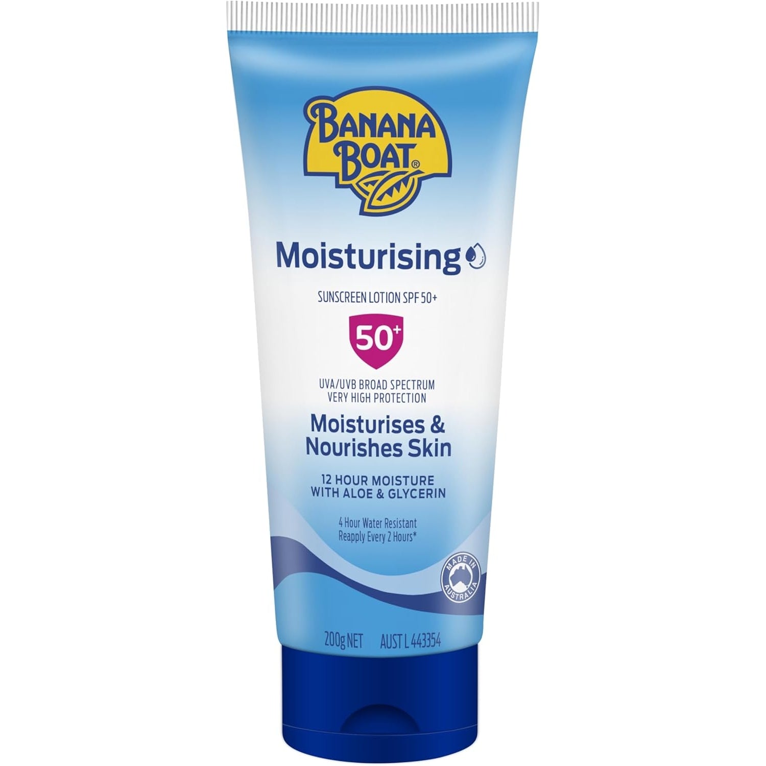 Banana Boat Moisturising Sunscreen Lotion SPF50 Plus 200g