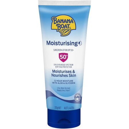 Banana Boat Moisturising Sunscreen Lotion SPF50 Plus 200g