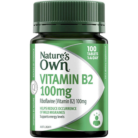 Nature's Own Vitamin B2 100mg 100 Tablets