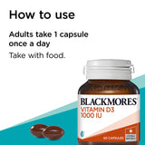 Blackmores Vitamin D3 1000IU 60 Capsules