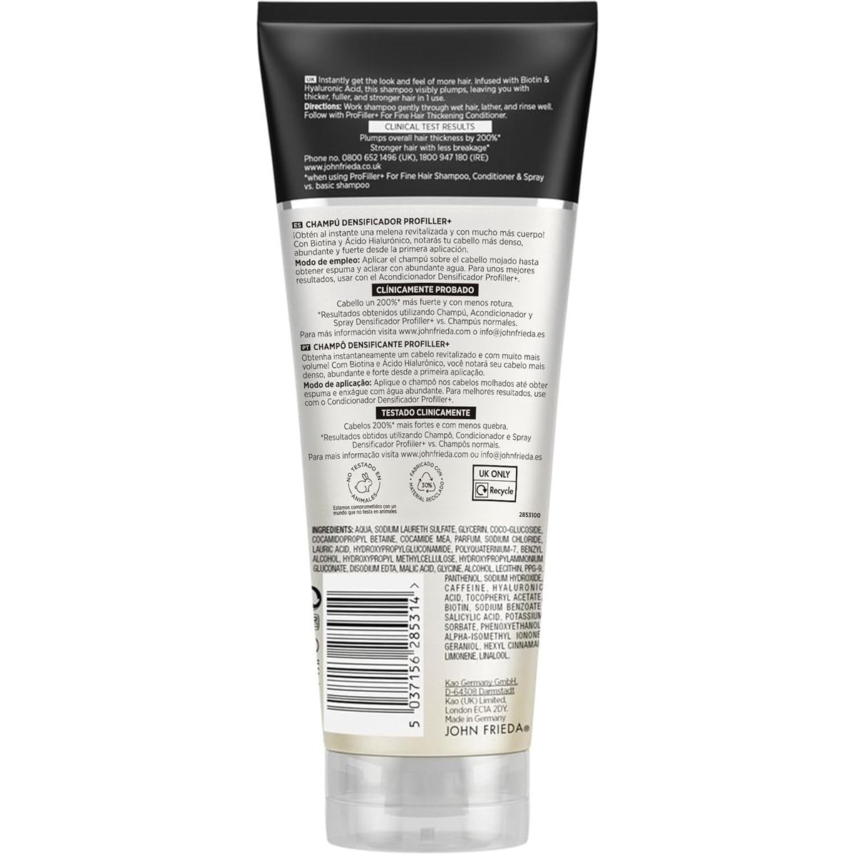 John Frieda Profiller+ Thickening Shampoo 250ml