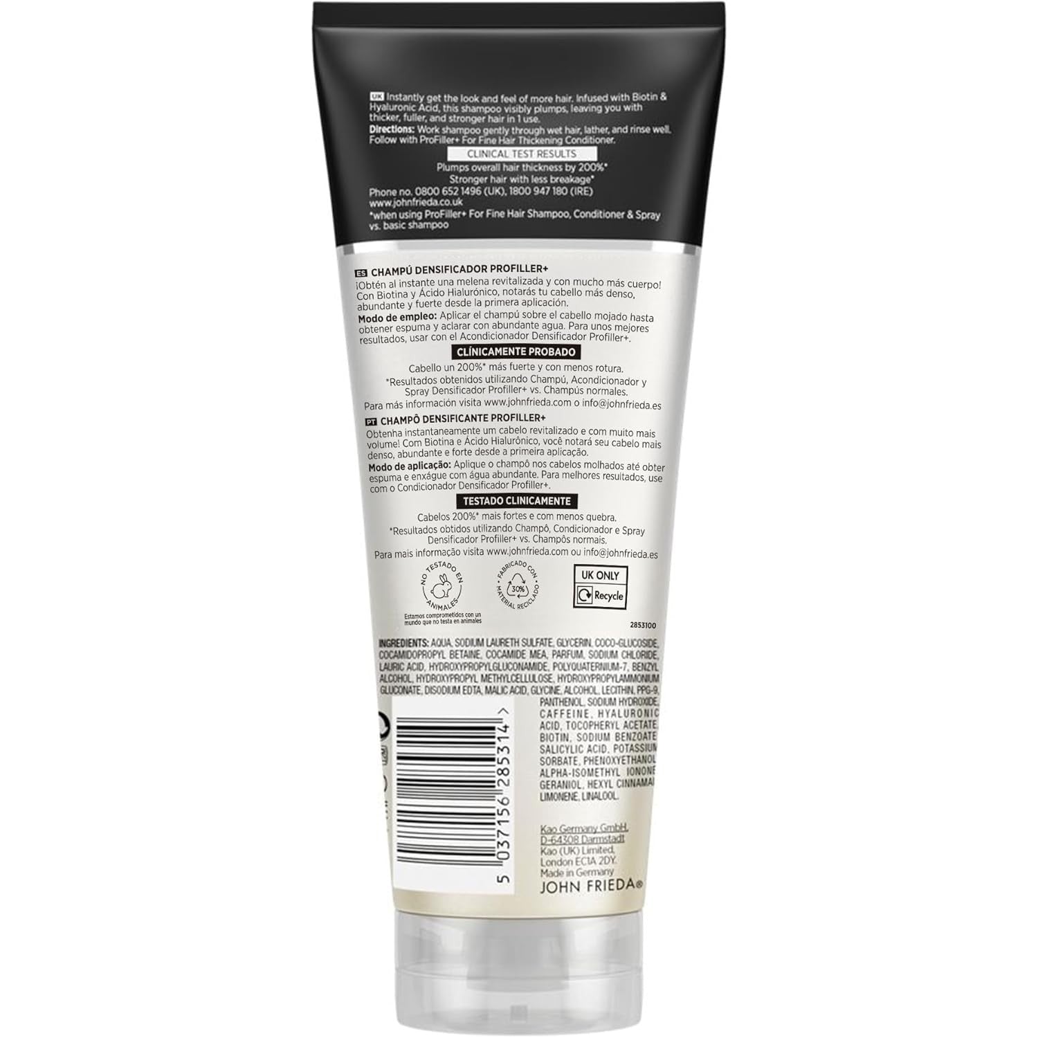 John Frieda Profiller+ Thickening Shampoo 250ml