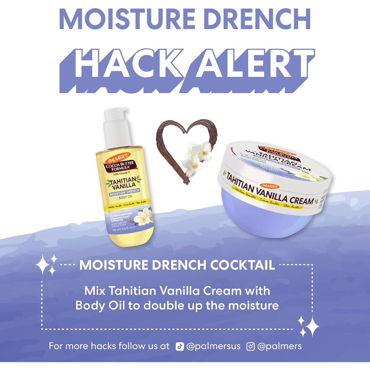 Palmers Tahitian Vanilla Whipped Body Cream 250g