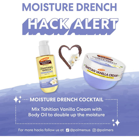 Palmers Tahitian Vanilla Whipped Body Cream 250g