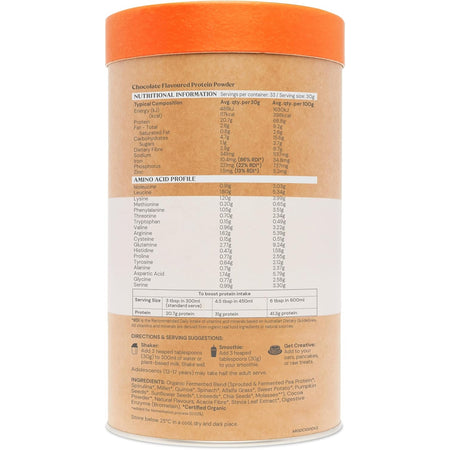 Amazonia Raw Protein Organic Paleo Gentle Digest Chocolate 1kg