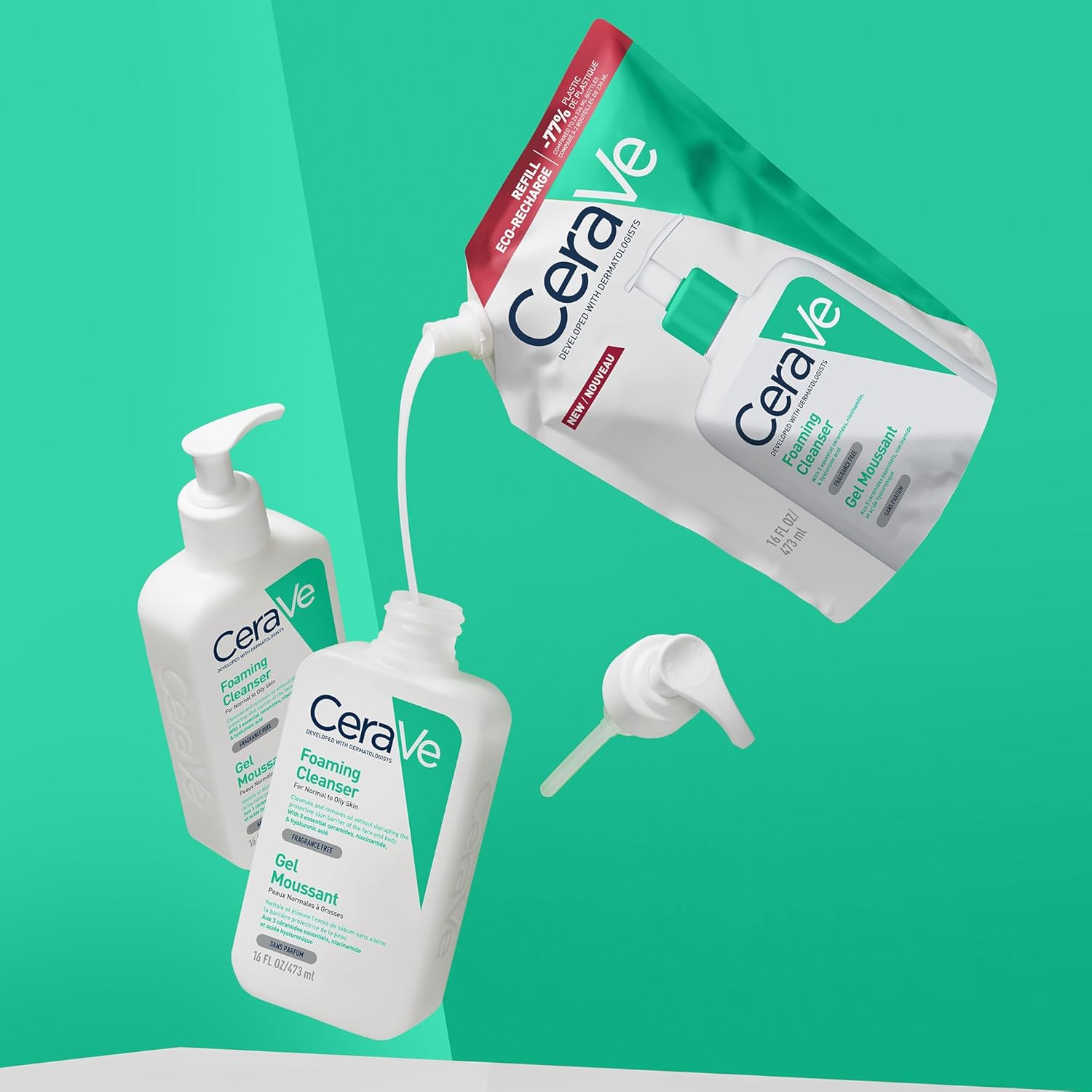 CeraVe Foaming Cleanser Eco-Recharge Refill 473mL