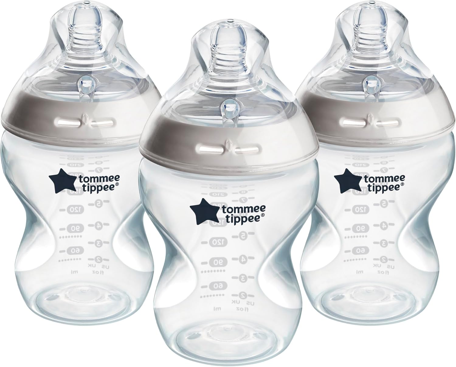 Tommee Tippee Natural Start 260ml PP Bottles Boy 3 Pack
