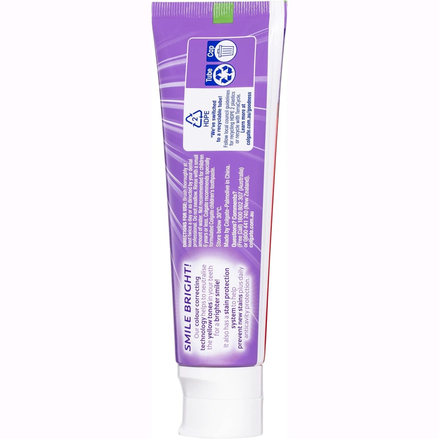 Colgate Advanced Whitening Purple Toothpaste 120g