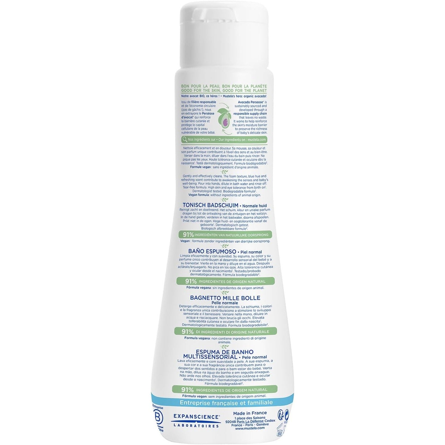 Mustela Multi-sensory Bubble Bath for Normal Skin 200ml