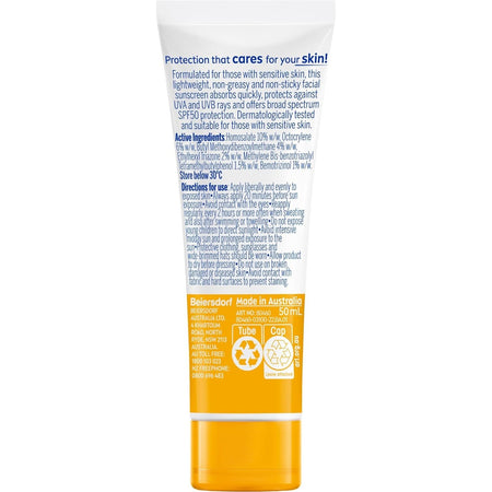 NIVEA Sun SPF 50 UV Face Sensitive 50ml