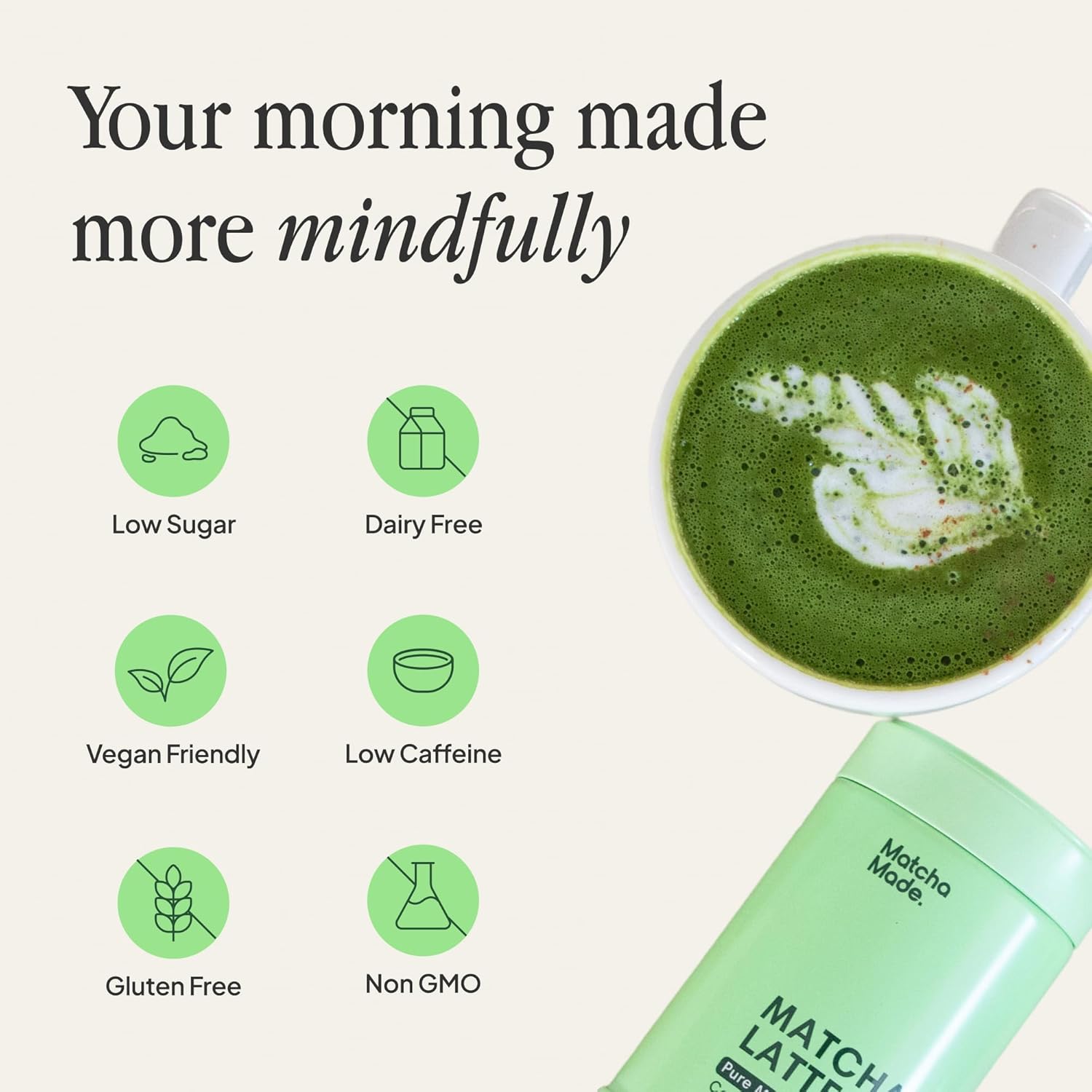 Morning Made Unsweetened Matcha Latte 60g