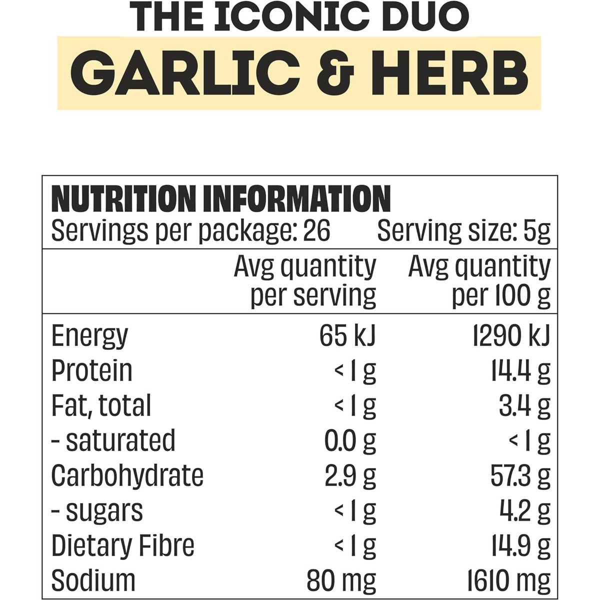 Mingle Garlic & Herb All Natural Seasoning 130g