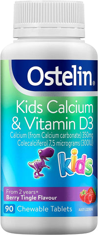 Ostelin Kids Calcium & Vitamin D3  90 Chewable Tablets