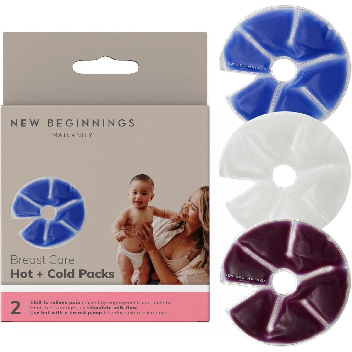 New Beginnings Breast Care Hot + Cold Pack 2 Pack