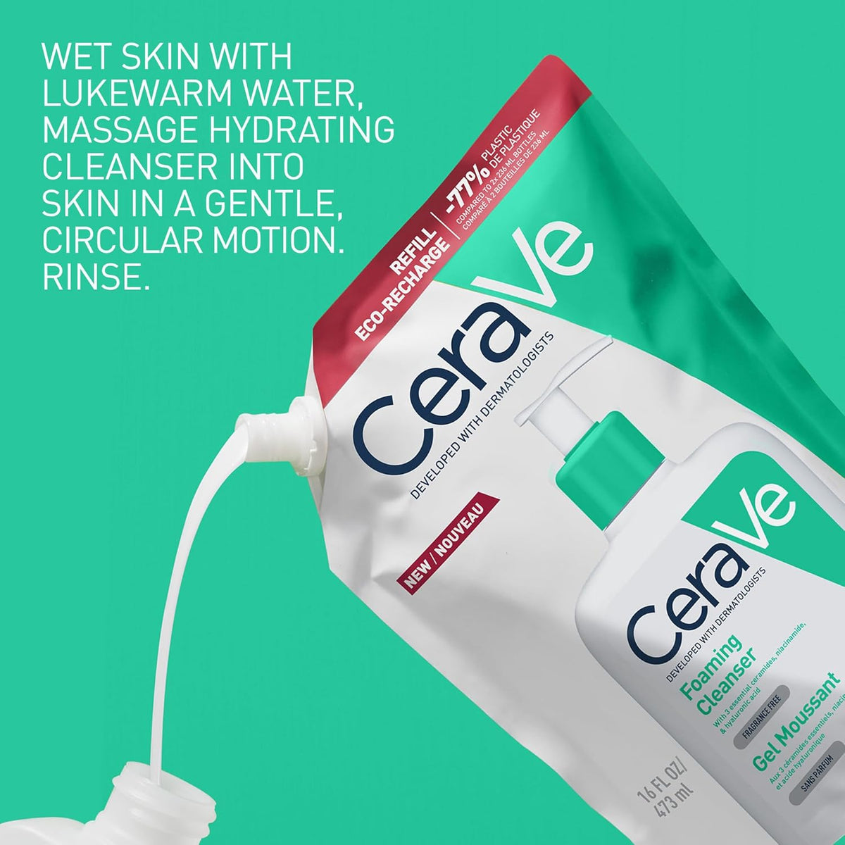 CeraVe Foaming Cleanser Eco-Recharge Refill 473mL