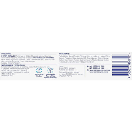 Sensodyne Whitening Sensitivity & Enamel Toothpaste