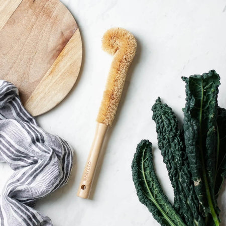 EVER ECO XL Bottle Brush Bamboo Handle, Coconut Bristles