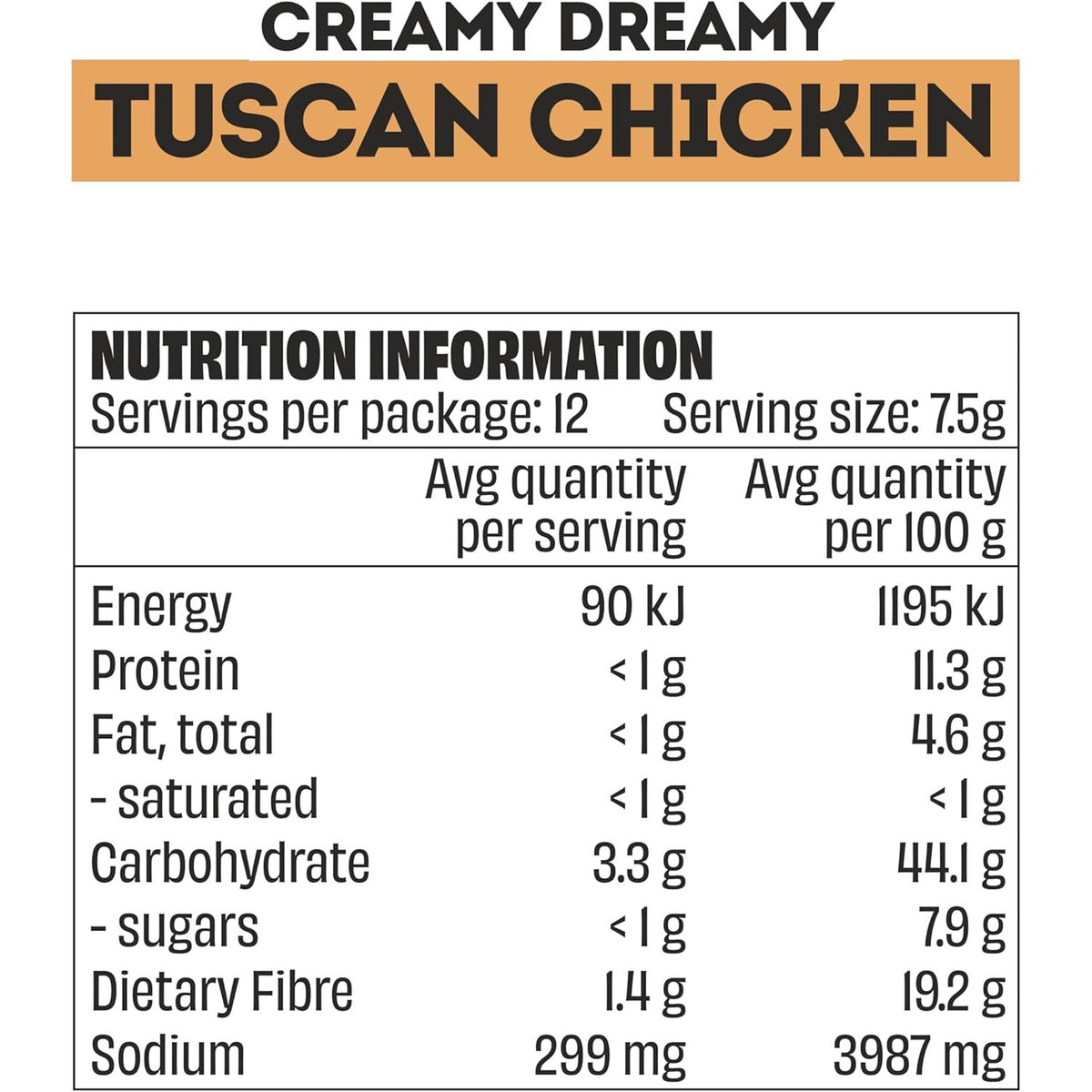 Mingle Tuscan Chicken All Natural Seasoning 90g