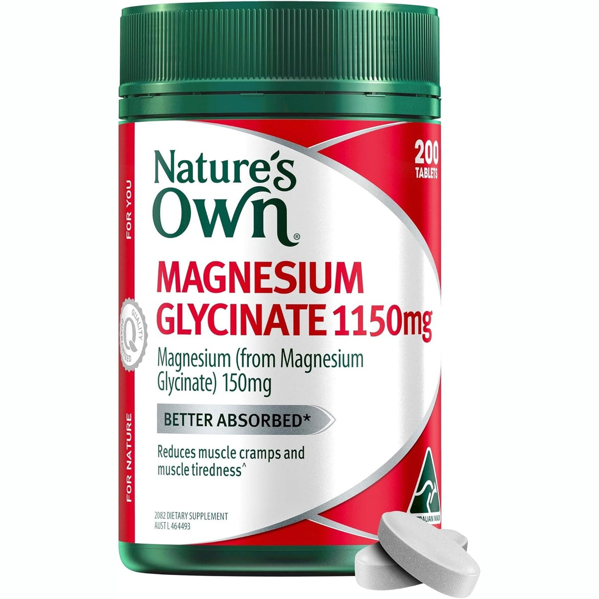 Nature's Own Magnesium Glycinate 1150mg 200 Tablets