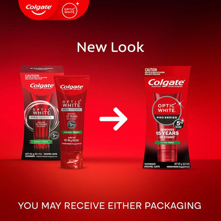 Colgate Optic White Pro Series Vividly Fresh Teeth Whitening Toothpaste 80g