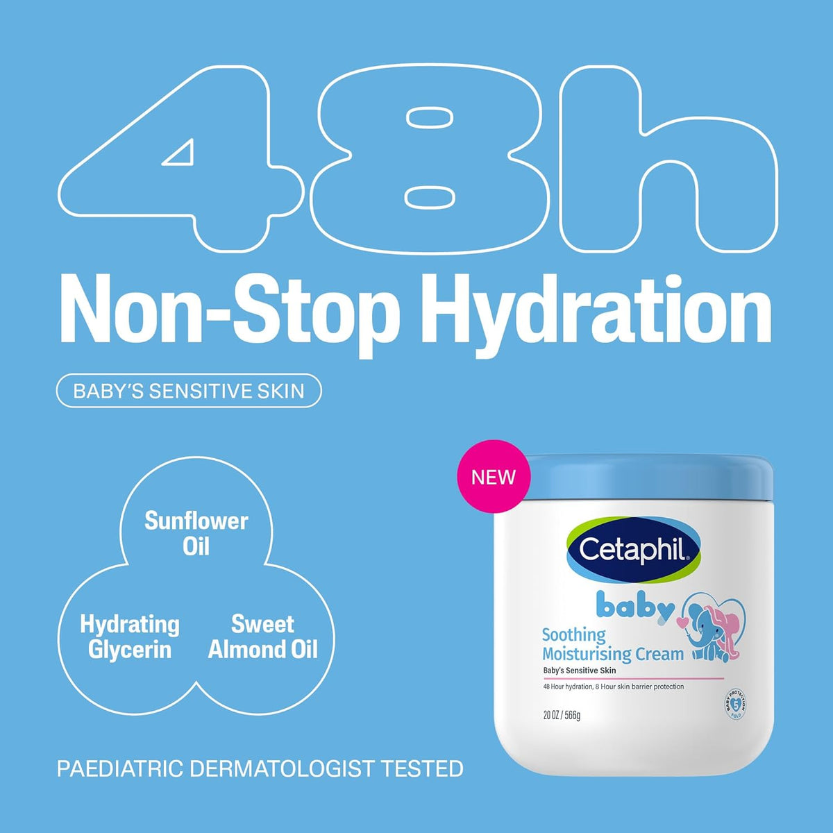 Cetaphil Baby Soothing Moisturising Cream 566g