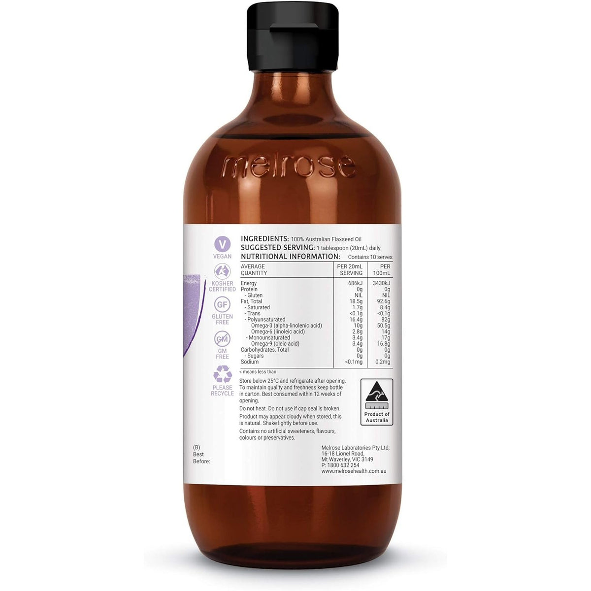 Melrose Australian Flaxseed Oil 200ml