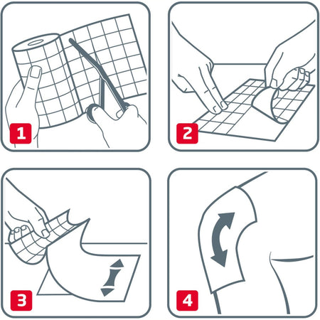 Hypafix Wide Area Fixation 2.5cmx10m 1 Each