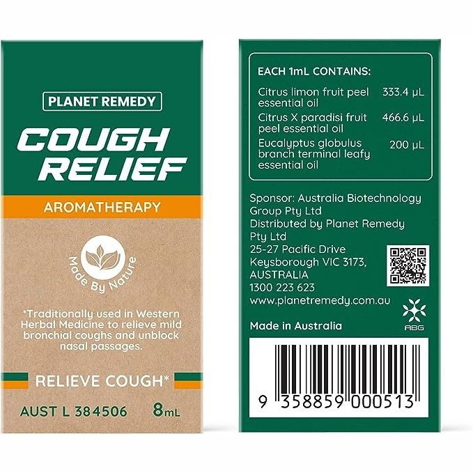 Planet Remedy Cough Relief Aromatherapy Oil 8ml